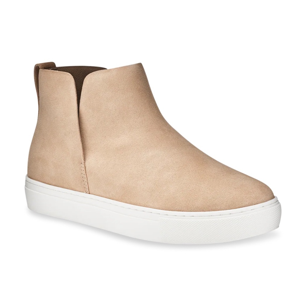 Birdies Oat SuedeThe Falcon Slip-On Sneaker Booties Leather Hidden Wedge Size 11
